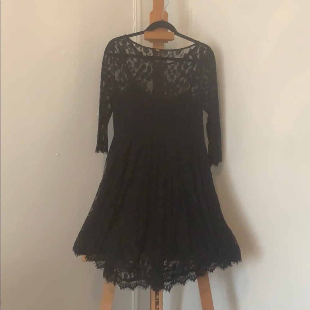 Free People black lace dress